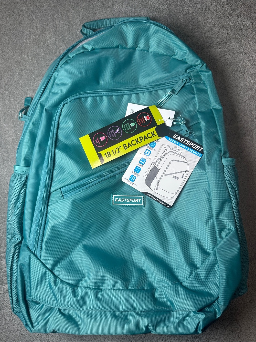 EASTSPORT Teal 18.5" Laptop Backpack Sleeve - Teal